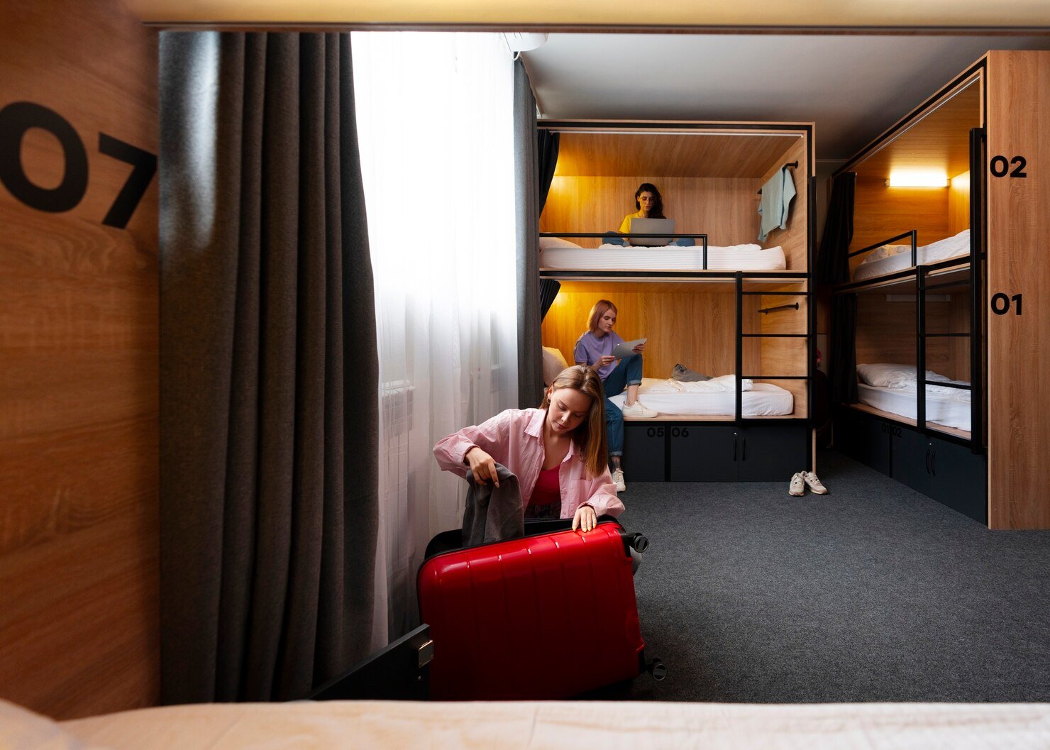 Loft Bed with Wardrobe